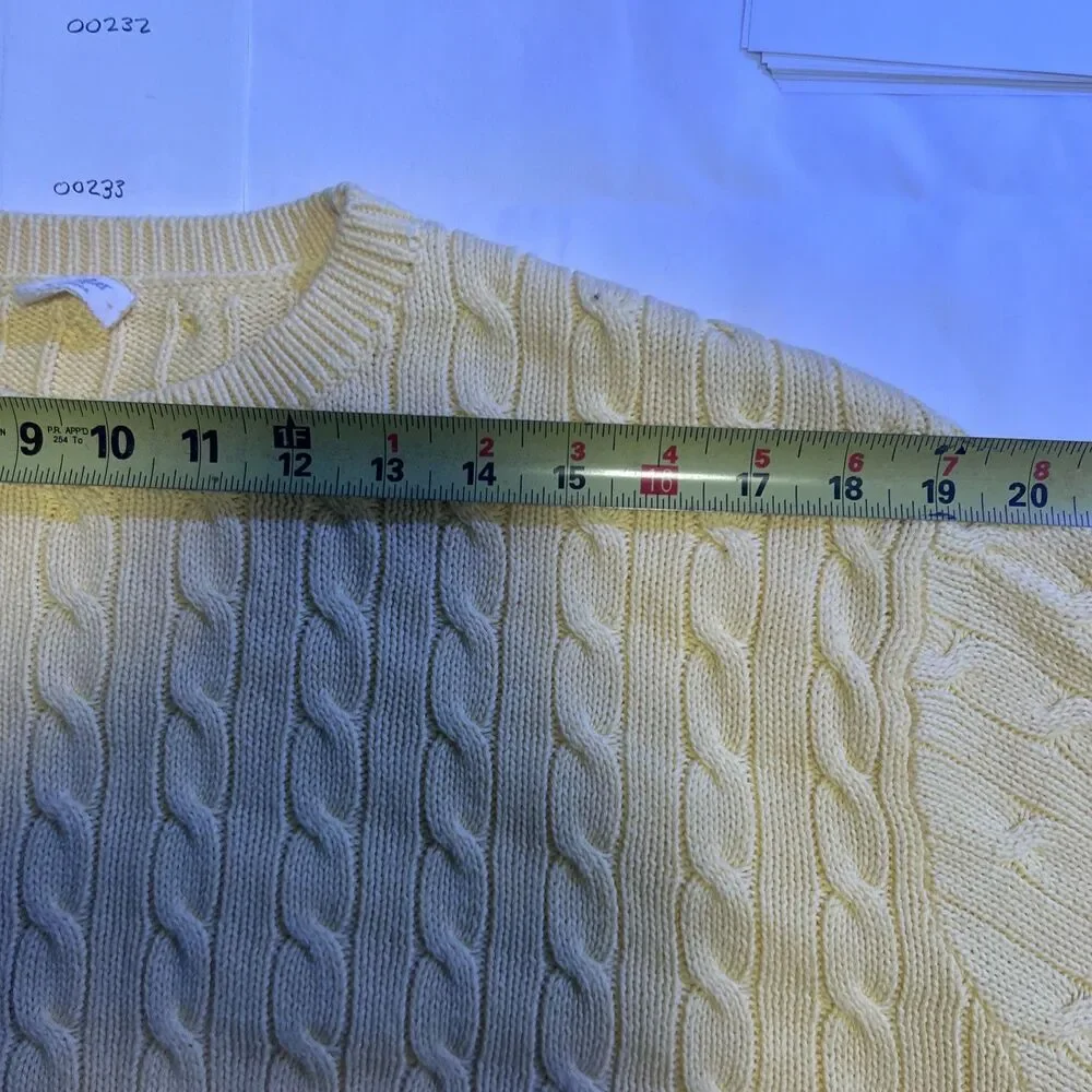 John Galt Brandy Melville Yellow Sweater OS Butter mom Preppy Coastal